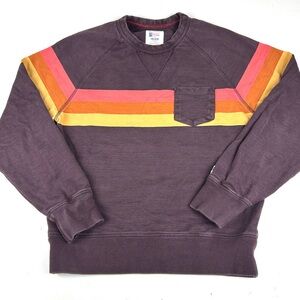 Todd Snyder x Champion Sweatshirt Men's Medium French Terry Striped Brown